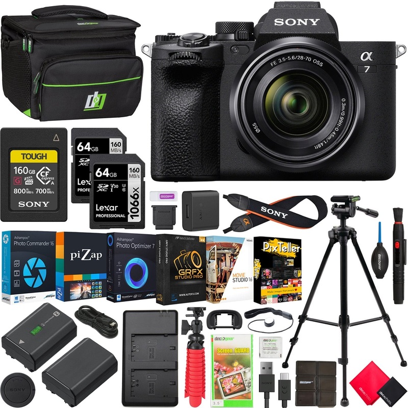 Sony a7 IV Mirrorless Full Frame Camera + 28-70mm Lens Kit Photo Video 288GB Bundle