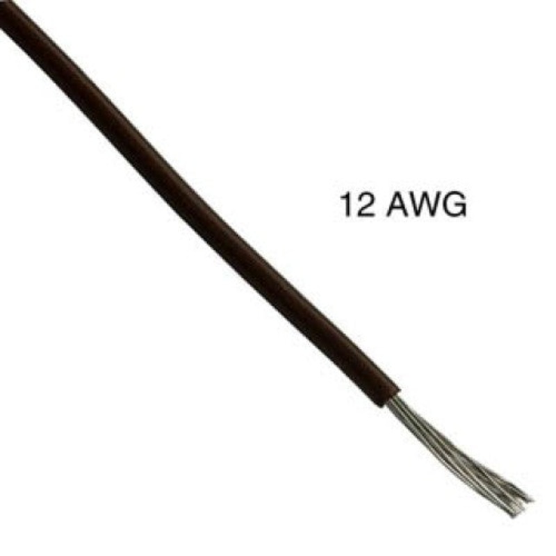 T0818-21-08 - WIRE STRANDED 12AWG 100FT BROWN TC PVC FT1 600V 15C
