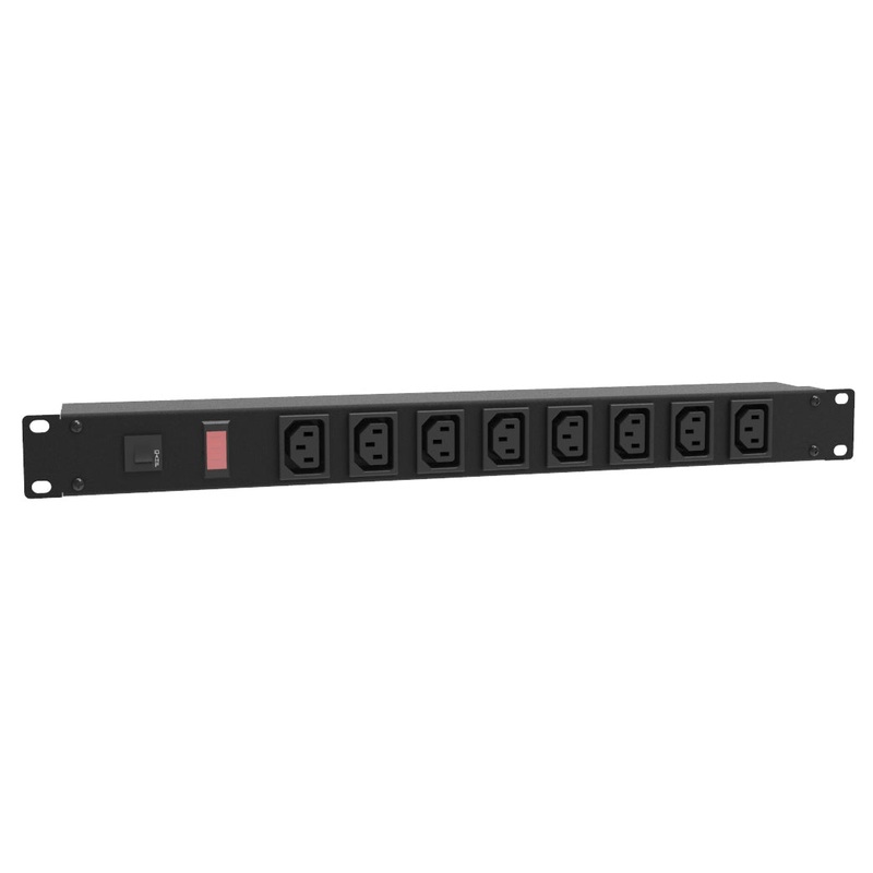 1582T8E1BK - POWER BAR RACK MOUNT 8 O/LET FRONT FACING 19IN 1U C13-8