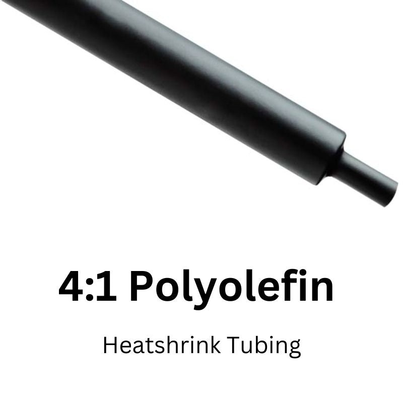 H4N0.50BK - TUBING HST 1/2INX25FT DW BLK 4:1 194F 90C SHRINK TEMP POLYOLEFIN