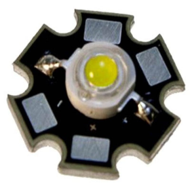 LED-W-STAR41CD - LED HIGH POWER WHITE 3.3V 2.8W 350MA 27K MCD 120DEG ANGLE 85LM