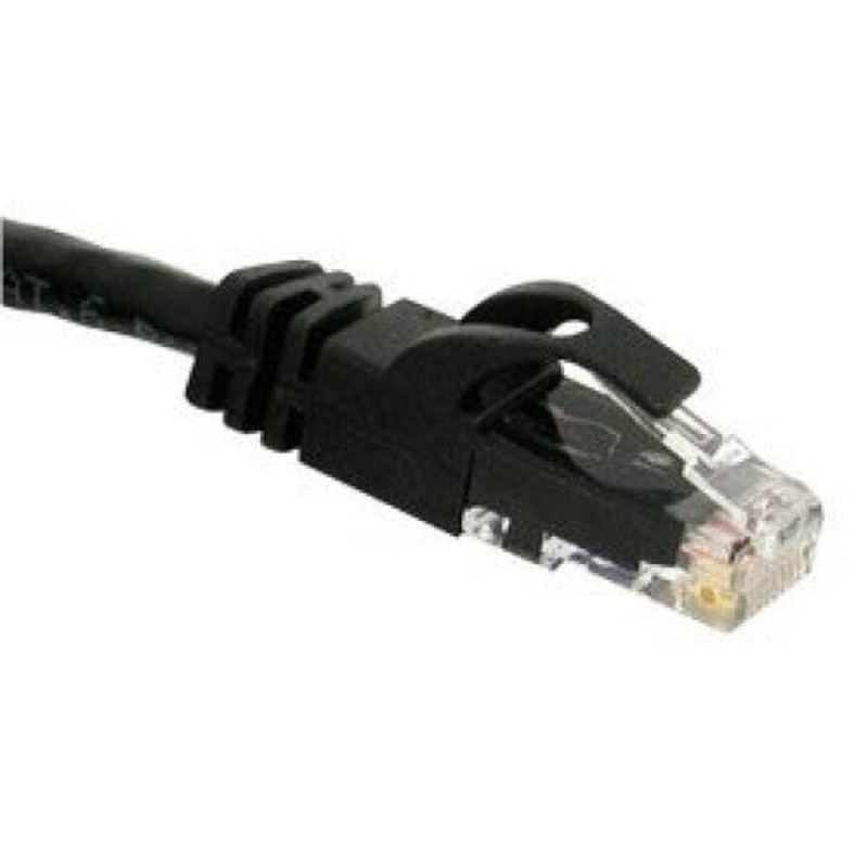 PC-6010BK - PATCH CORD CAT6 BLK 10FT snagless boot