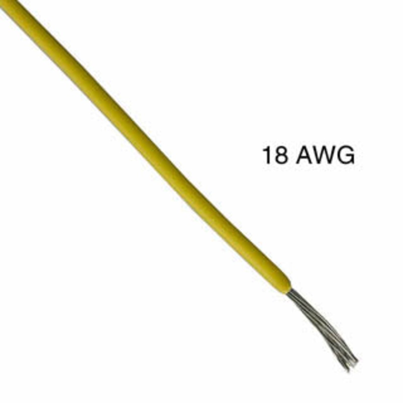 WAA-2310 - WIRE STRANDED 18AWG 1000FT YELLO TC PVC FT1 3V 15C