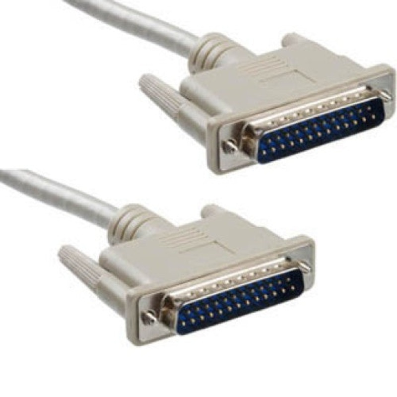 01120 - SERIAL CABLE DB25M/M 6FT STRAIGHT