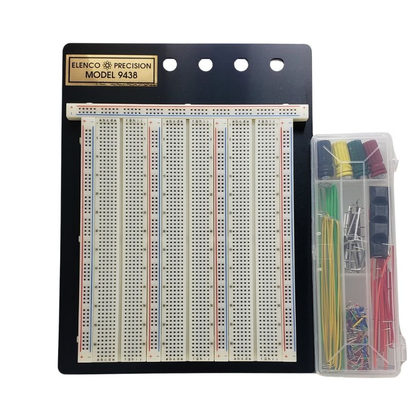 9488WK - BREADBOARD 2 STRIP 7X9IN TEST POINTS W/JUMPER WIRES