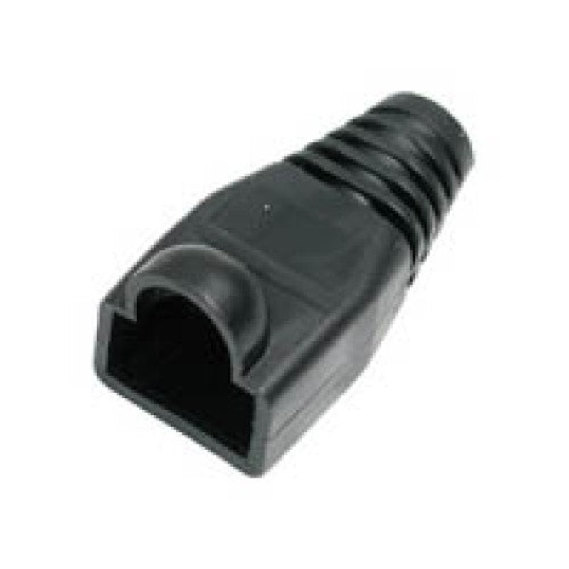 BOOTBK - BOOT STRAIN RELIEF RJ45 BLK (5 pcs/pkg)