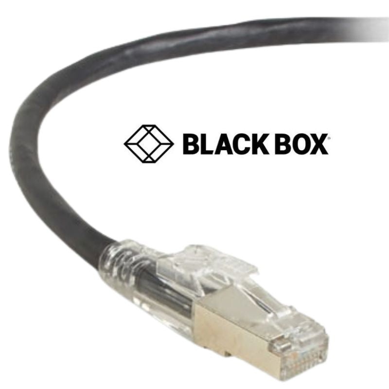 C6PC70S-BK-05 - PATCH CORD CAT6 BLK 5FT SHIELD SNAGLESS BOOT