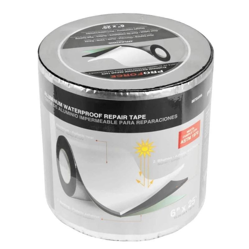 8872AW6 - TAPE ALUMINUM 3-LAYER 6IN X 25FT WATERPROOF REPAIR TAPE