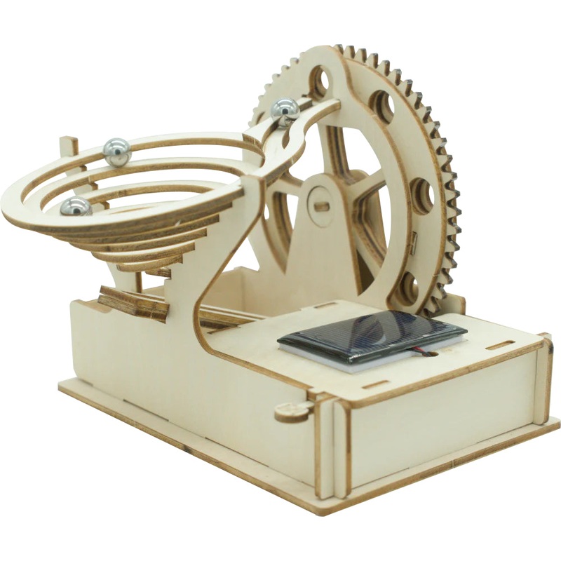 WMR-001 SPIRAL - MARBLE RUN SPIRAL WOODEN KIT MOTORIZED