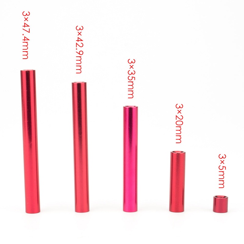 10pcs M3 Aluminum Alloy Standoff Studs 8-35mm Red Round PCB Board Spacers Standoffs for fpv drone Blue
