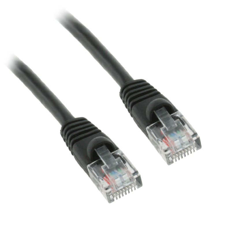 CAT602SBK - PATCH CORD CAT5E BLK 2FT