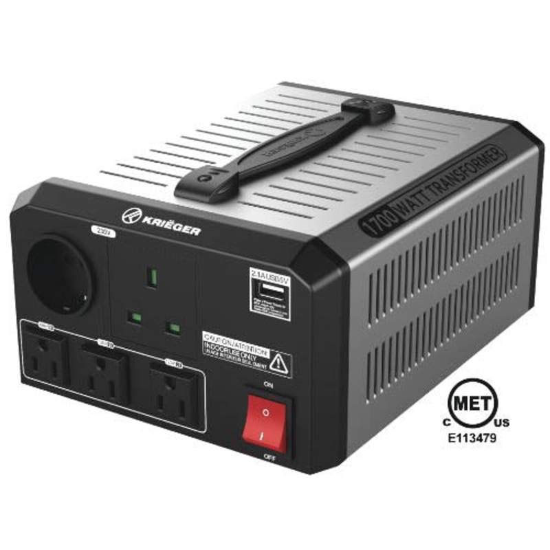 ULT1700 - TXFR STEPUP/DOWN 110/220 1700W W/3 US 1 EURO TYPE OUTLET
