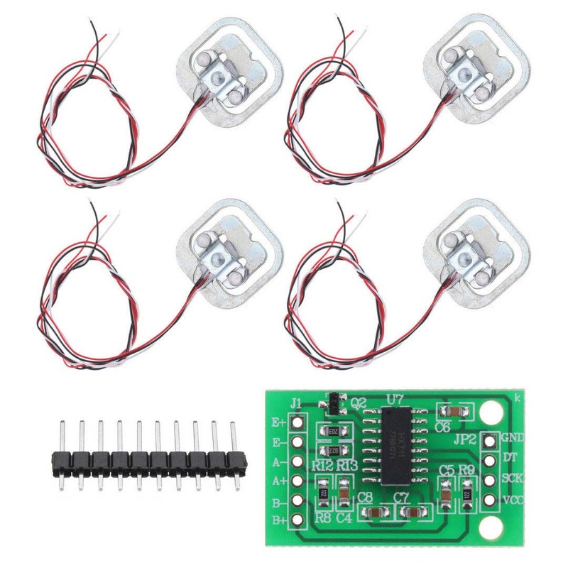 1326815 - LOAD CELL WEIGHT STRAIN SENSOR KIT 50KG 4PCS WITH HX711 MODULE