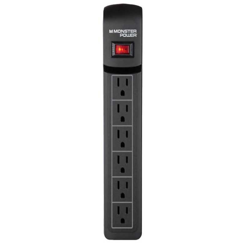 121820-00 - POWER BAR 6 O/LET 4FT CORD 720J SURGE BLK