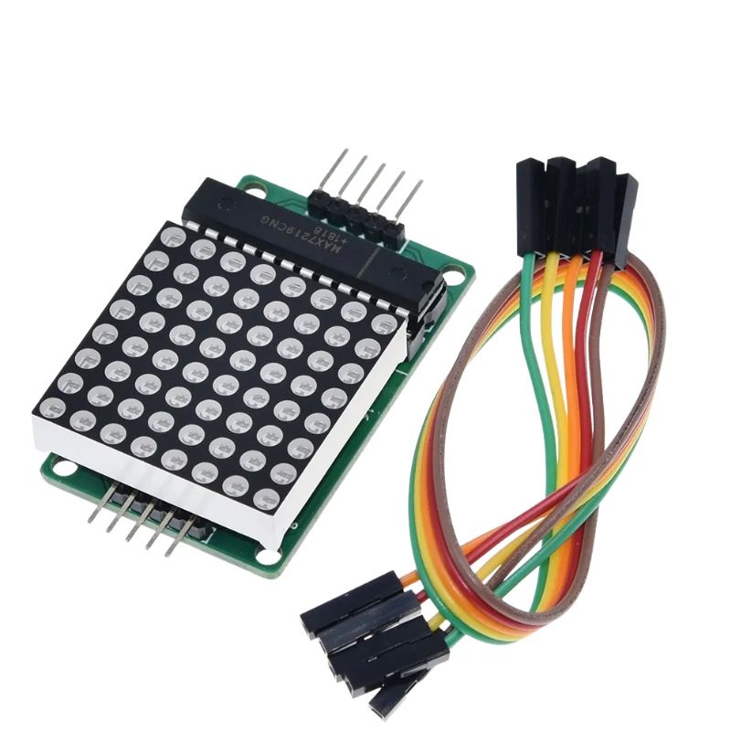 LEDMX-887219 - LED MATRIX 8X8 RED MAX7219 SERIAL CONTROL 5V 320MA