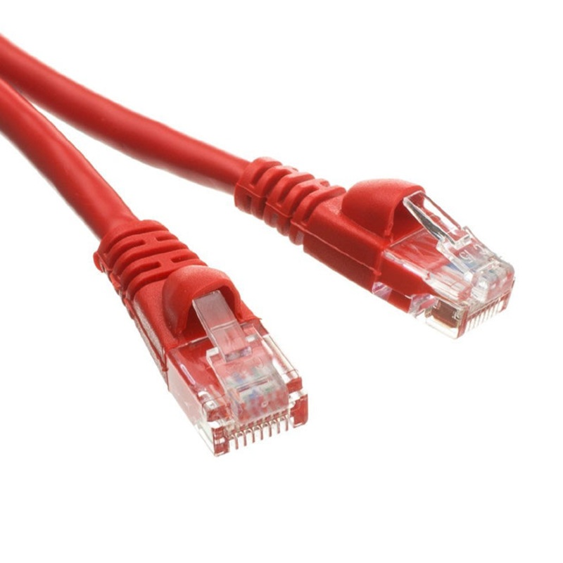 47251RD-10 - PATCH CORD CAT6 RED 10FT SNAGLESS BOOT