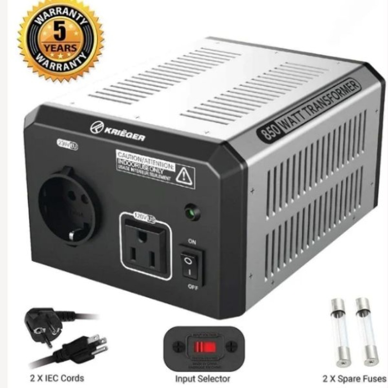 ULT850 - TXFR STEPUP/DOWN 110/220 850W 1 US/1 EURO OUTPUT