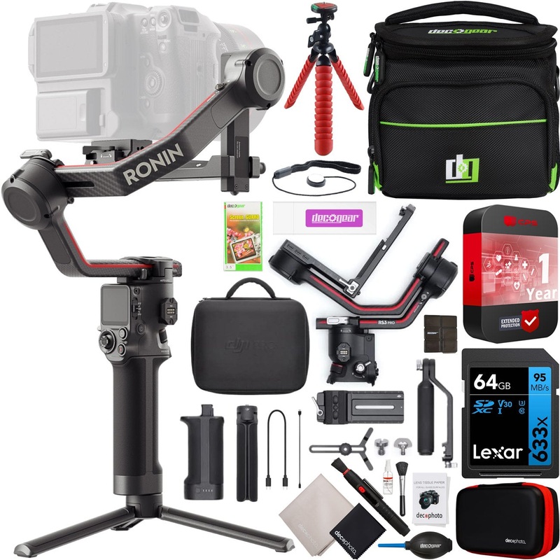 DJI RS 3 Pro Handheld 3-Axis Gimbal Stabilizer for DSLR Mirrorless Camera Bundle