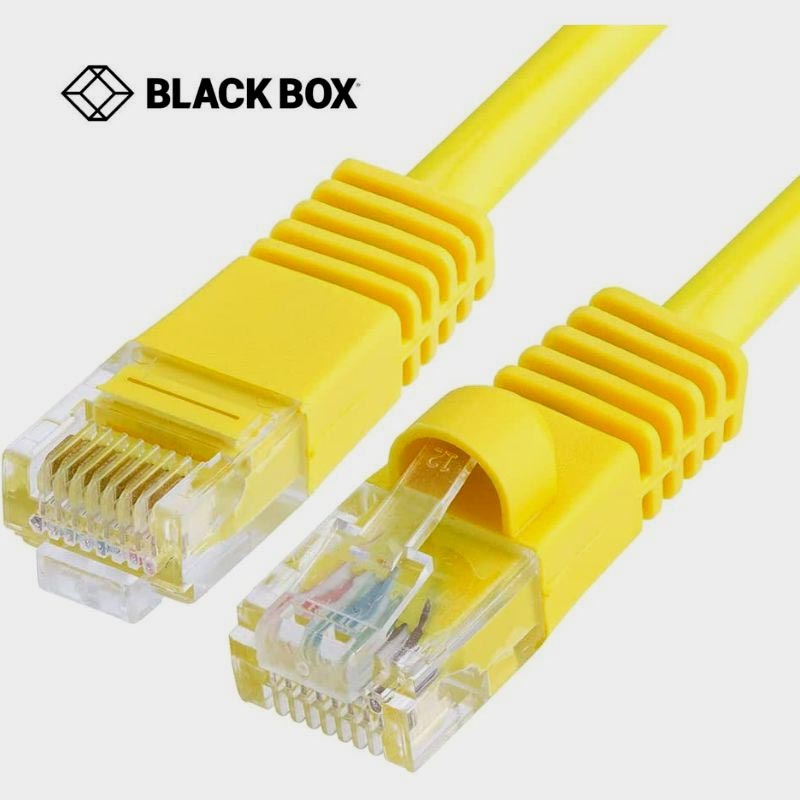 EVNSL84-0015 - PATCH CORD CAT5E YEL 15FT SNAGLESS BOOT