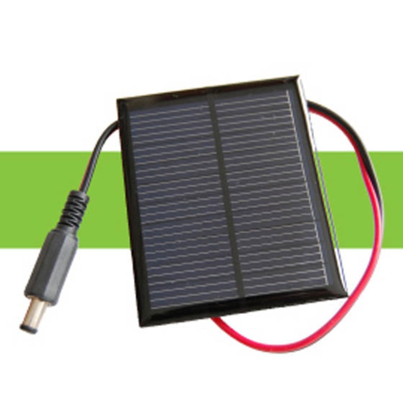SC10036 - SOLAR PANEL 3.6V 100MA 2.3X2.3IN W/2.1MM PLUG TERMINATION
