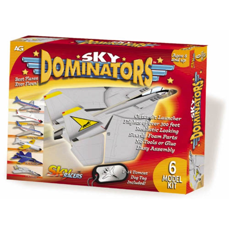 AG9360 - SKY DOMINATORS FOAM GLIDERS SKYRACER (6 pcs/pkg)