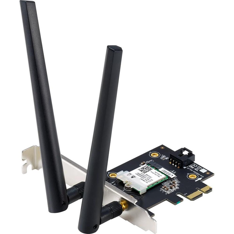 ASUS WiFi6 6E PCI-E Adapter with 2 External Antennas - PCE-AXE5400