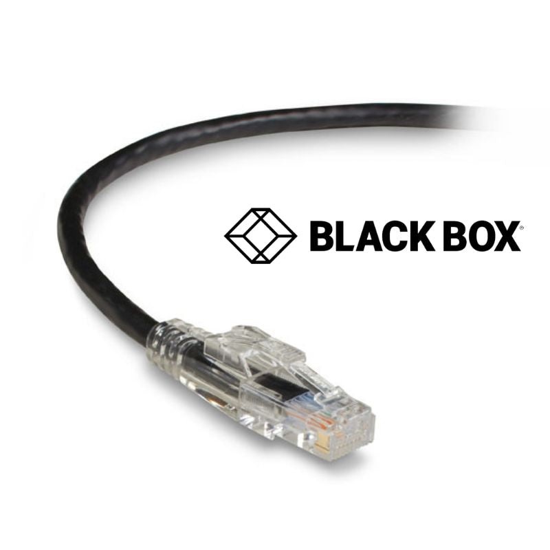 C6PC80-BK-03 - PATCH CORD CAT6 BLK 3FT SNAGLESS BOOT