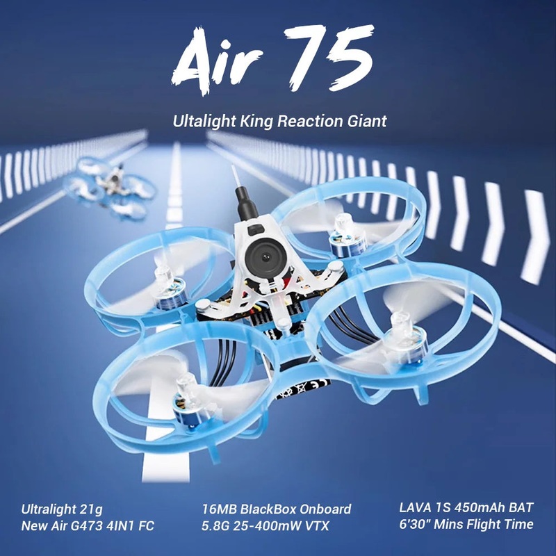 BETAFPV Air75 ELRS 2.4G/TBS Brushless Whoop Quadcopter MODE2 Racing Professional TBS 8B1C