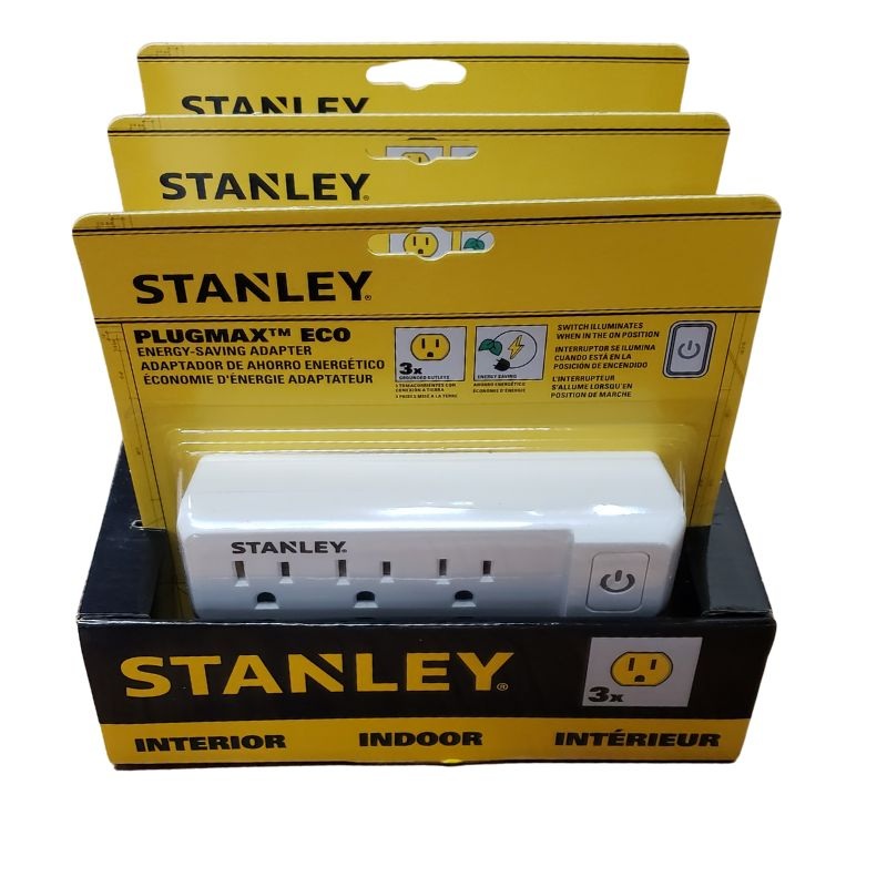 58112 - WALL TAP 3 O/LET WITH LIT SWITCH 15A 125V 1875W (3 pcs/pkg)