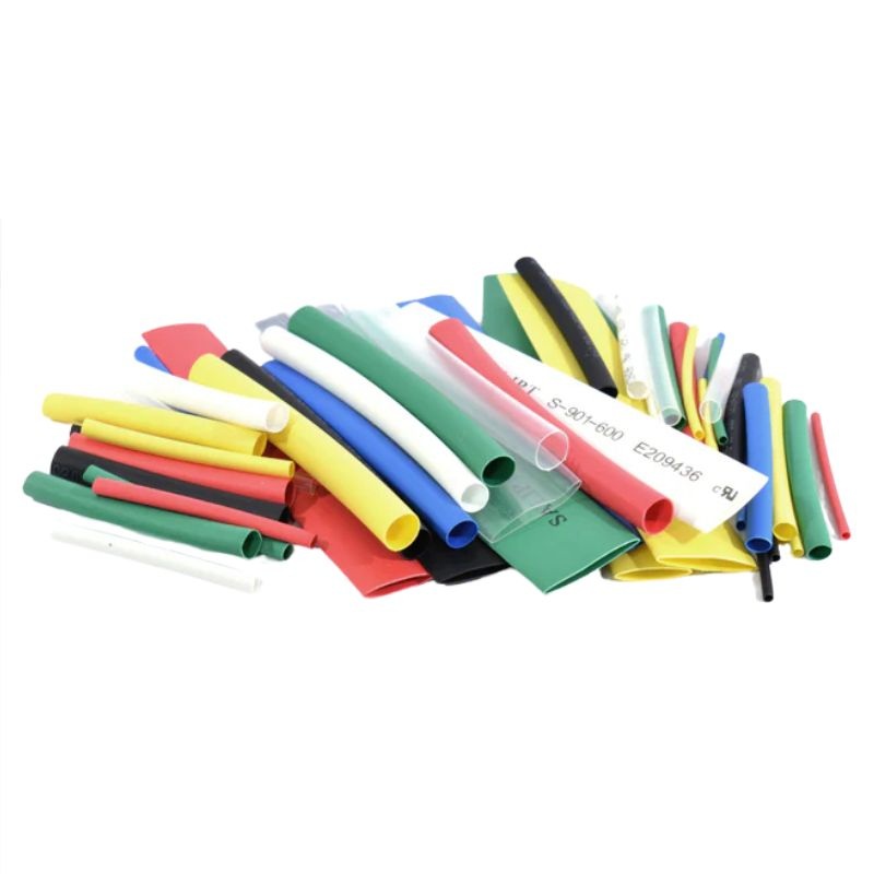 HEATT-039055 - TUBING HST ASSORTED SIZES AND COLORS 55PC/PKG RATIO 2:1