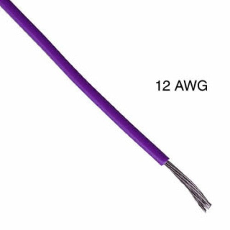 T0818-21-19 - WIRE STRANDED 12AWG 100FT PURPLE TC PVC FT1 600V 15C