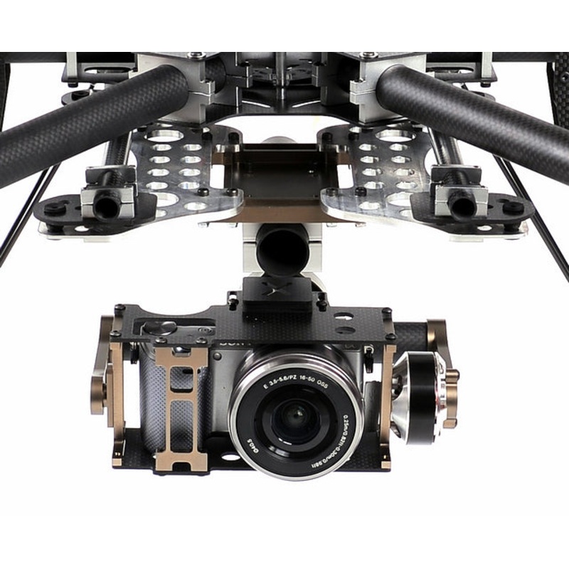 X-CAM X140B X140Bs FPV Two-axis Brushless Stabilized Gimbal Camera Mount for NEX5 ILDC Camera FPV