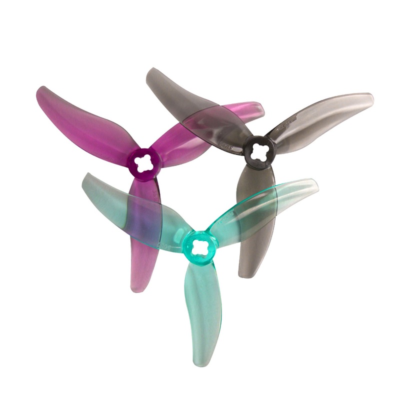 (GEMFAN) 2 Pairs PC 3630 Hurricane 3-Blades Pulp For 2004 Motors Clear Gray