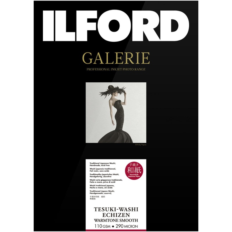 Ilford Galerie Tesuki-Washi Echizen Warmtone Smooth 110gsm (A4, 10 Sheets)