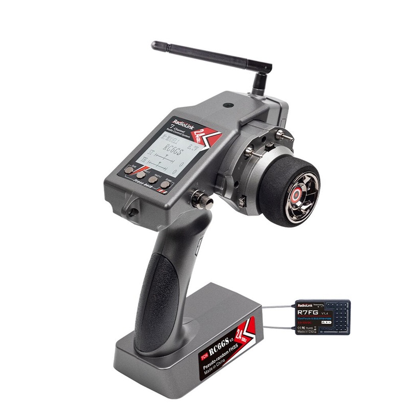Radiolink RC6GS V3 2.4G 7CH w/R7FG RX/RC4GS V3 2.4G 5CH R6FG RX Radio Transmitter Gyro Telemetry Remote Controll for RC Car Boat RC6GS V3 7Ch R7FG RX