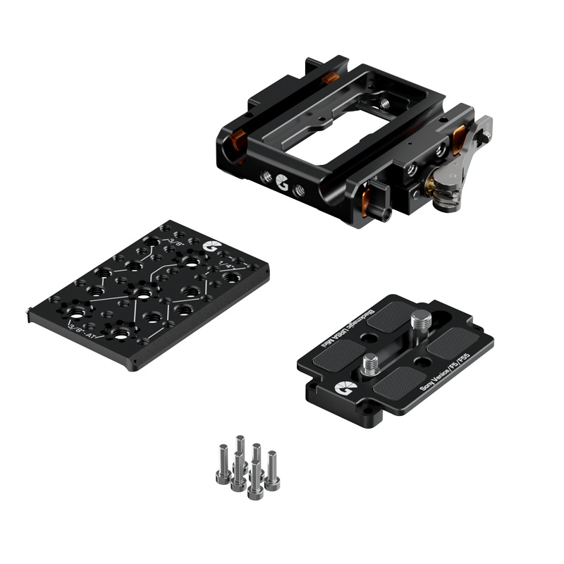 Bright Tangerine LeftField 3 15mm LWS Baseplate for Sony VENICE 1 & 2 (Standard)