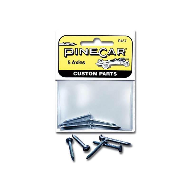 Pine Car Derby Speed Accessories, Axles 5/Pk