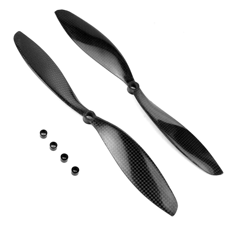 QWinOut 11x4.7 3K Carbon Fiber Propeller CW CCW 1147 CF Props For RC Quadcopter Hexacopter Multi Rotor UFO + FS Drone Accessory