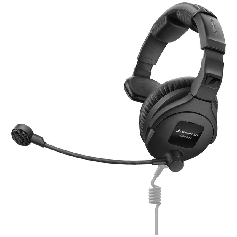 Sennheiser HMD 300 S Single-Ear Over-Ear Broadcast Headset with Dynamic Microphone (No Cable)