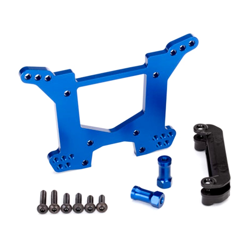 Blue Aluminum Rear Shock Tower: 6738X