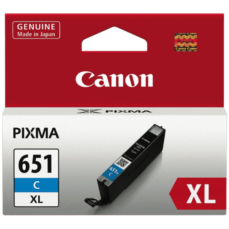 Canon CLI651XLC Inkjet Cartridge High Yield 695 Pages - Cyan