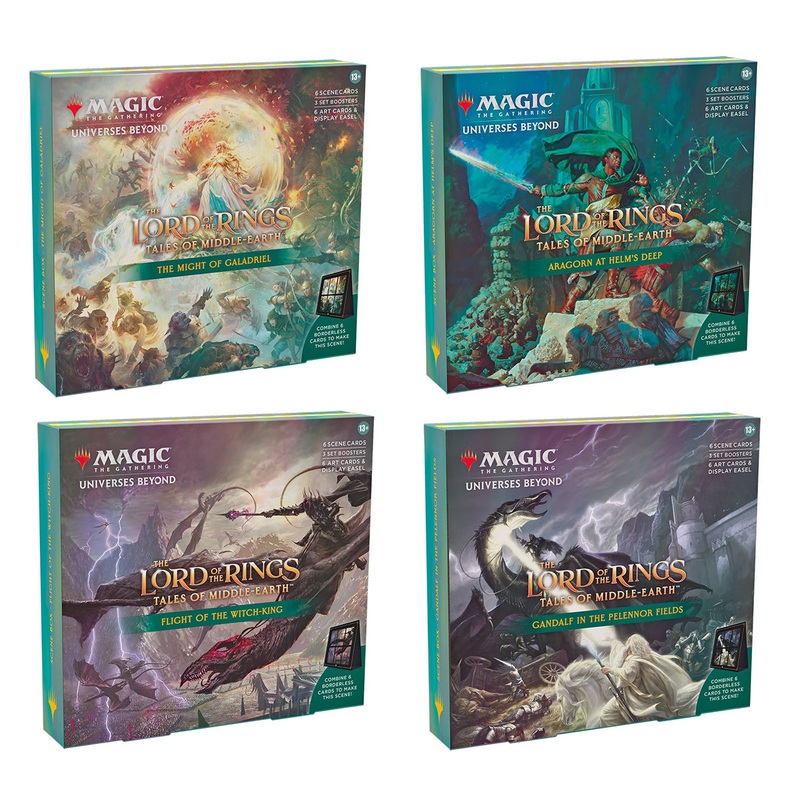 MTG The Lord of the Rings Tales of Middle-Earth Holiday Scene Boxes (Set of 4)