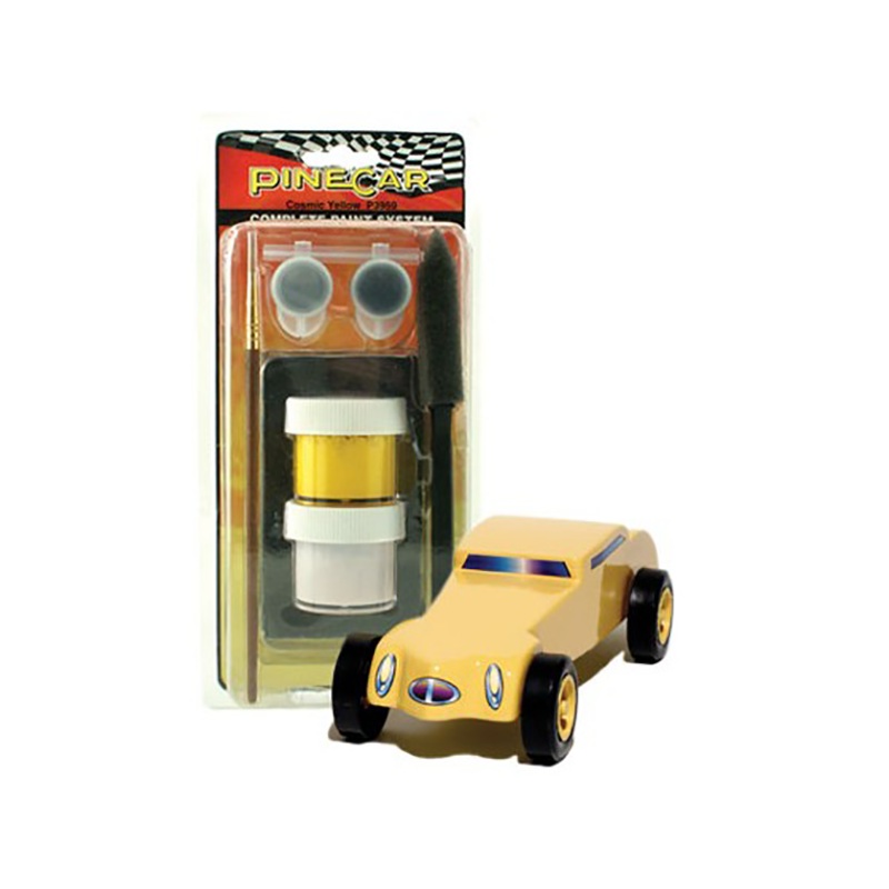 Pine Car Complete Paint System Cosmic Yellow
