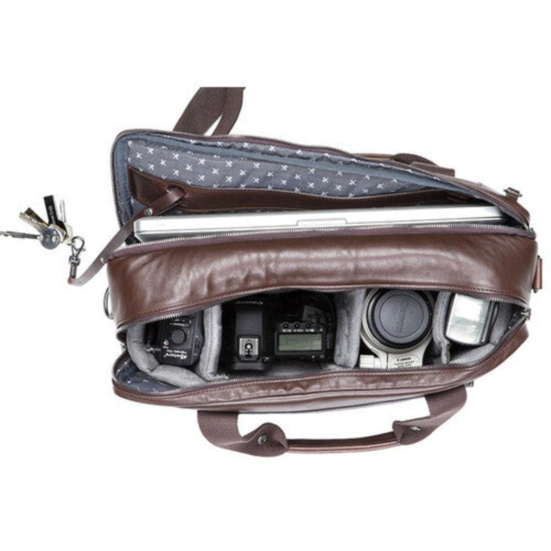 Barber Shop Convertible Bag "Undercut" - Black Leather