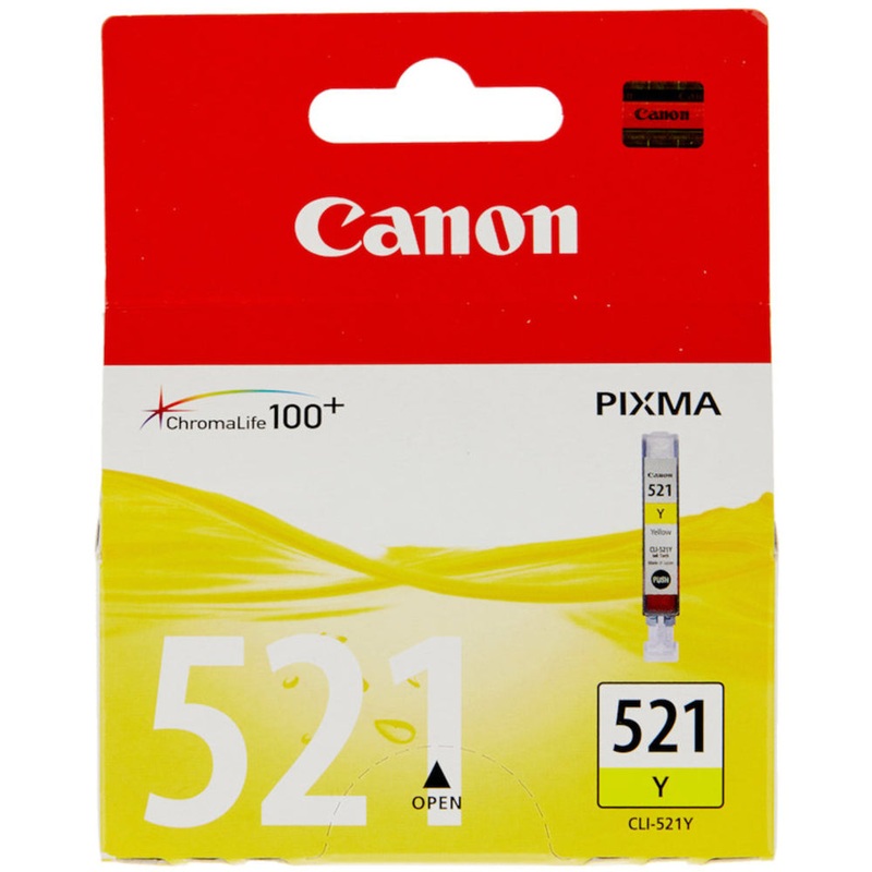 Canon CLI521Y Ink Cartridge 510 Pages - Yellow