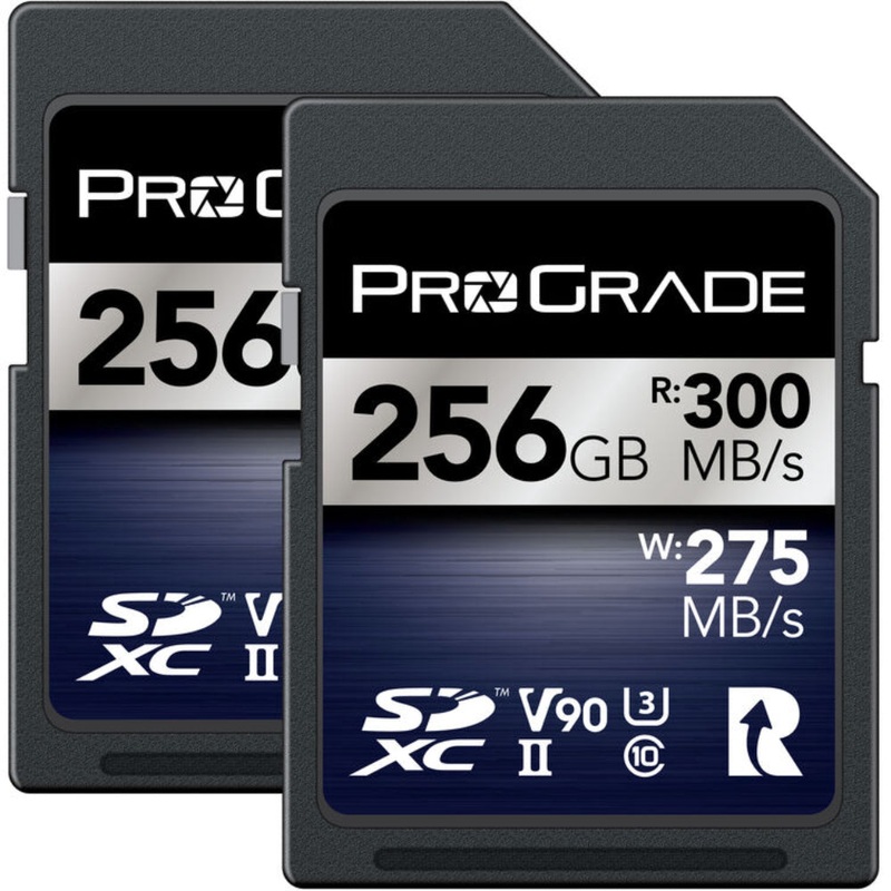 ProGrade Digital Iridium 256GB SDXC UHS-II 300MB/s Memory Card - V90 - Twin Pack