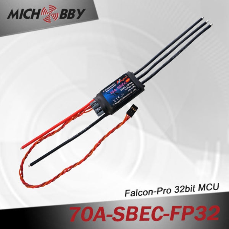 70A 6S FP Brushless ESC 32bit Speed Controller for RC Airplanes MT70ASBECFP32