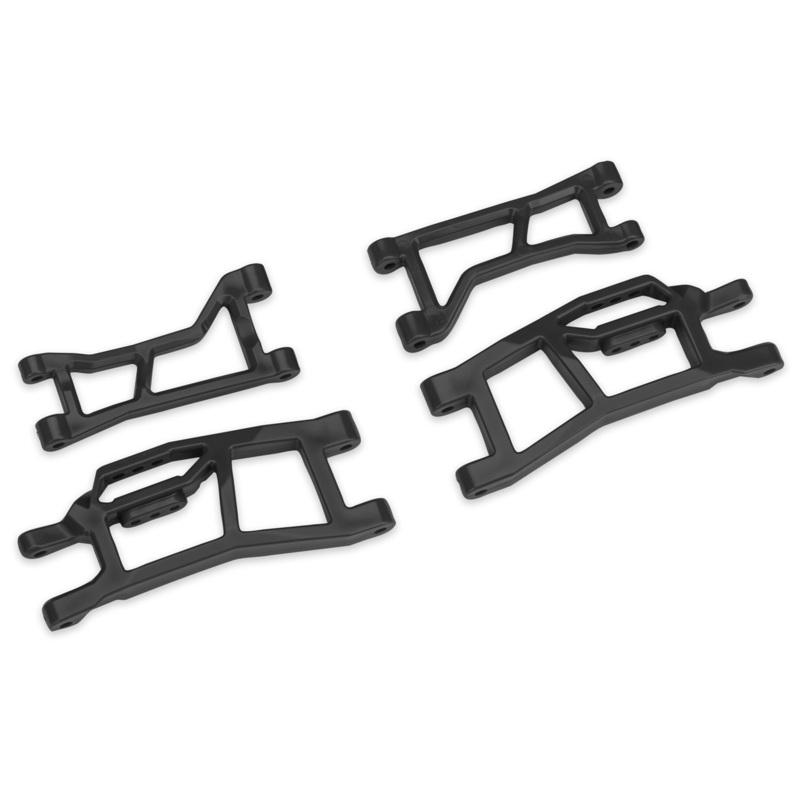 Black WideMaxx Frt Upper & Lower HD Suspension Arms: 10725-BLK