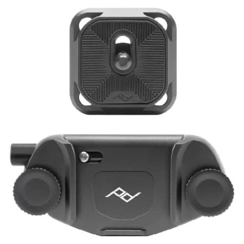 Peak Design Capture Camera Clip v3, Black - with Standard Plate