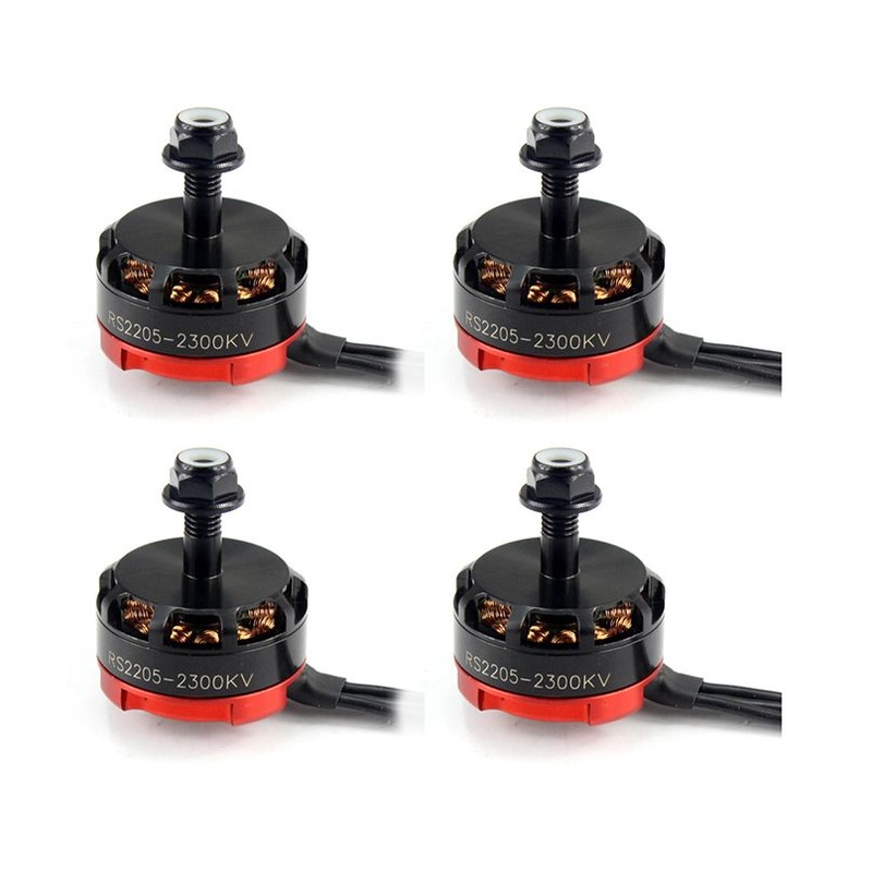 QWinOut 4PCS/lot RS2205 2205 2300KV CW CCW Brushless Motor 3-4S for FPV RC QAV250 X210 Racing Drone Multicopter Quadcopter 2pcsCW+ 2pcsCCW